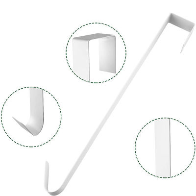 Metalleinzelnes Haken-Schwarz-weißer Kranz-Aufhänger für Front Door