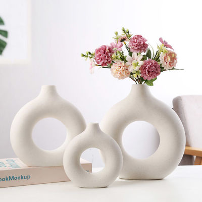 Dekorative moderne nordische Hauptblumen-keramischer Vase für Hauptwohnzimmer