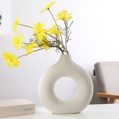 Dekorative moderne nordische Hauptblumen-keramischer Vase für Hauptwohnzimmer