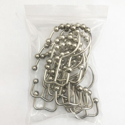 Edelstahl-Duschvorhang-Ringe für Badezimmer-doppeltes Gleiten