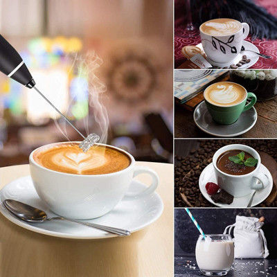 USB wiederaufladbarer Stabmixer Mini-Düse für Cappuccino Latte Kaffee Ei