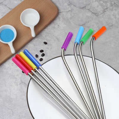 Edelstahlmetalltrinkhalme mit Taschen-Küchen-Versorgungen