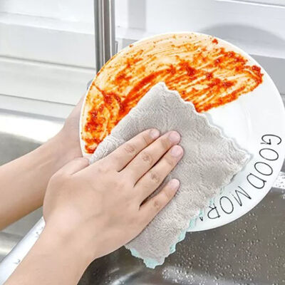 Trunksüchtige saugfähige Microfiber Geschirrtücher Coral Velvet Bulk Kitchen Suppliess ultra