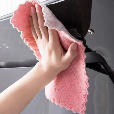 Trunksüchtige saugfähige Microfiber Geschirrtücher Coral Velvet Bulk Kitchen Suppliess ultra