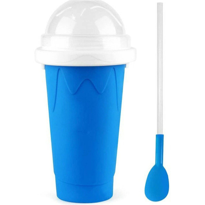 Slushy Hersteller-Schale des Silikon-350ml mit Deckel und Stroh