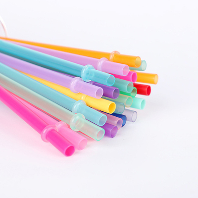 Regenbogen färbte wiederverwendbare Plastikersatz-Strohe 10,5 Tritan in langem