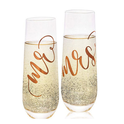 9 Unze Plastik-Champagne Glasses Clear Plastic Unbreakable