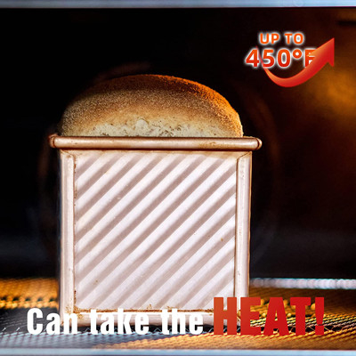 Große Kapazitäts-Goldkohlenstoffstahl-gewölbte Brot-Toast-Kasten-Form mit Abdeckung