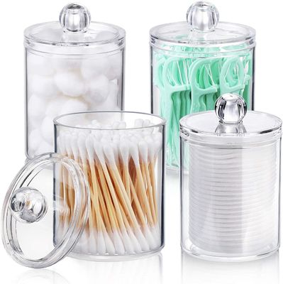 Klare Plastikwattestäbchen-Halter-Zufuhr für Badezimmer