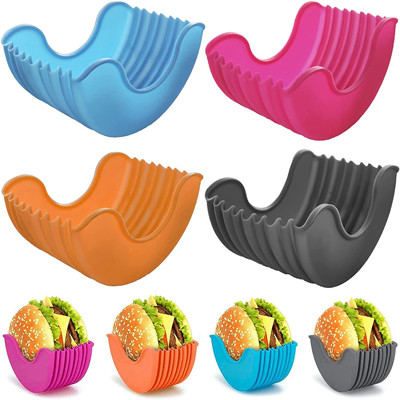 Silikon-einziehbarer justierbarer Burger-Kasten Mehrfarben