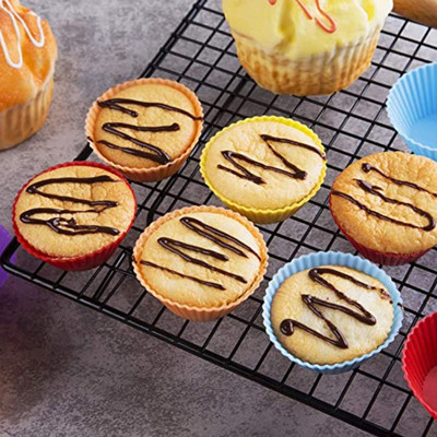 Mehrfarbensilikon-Muffin-Zwischenlagen-wiederverwendbare Massenküchen-Versorgungen