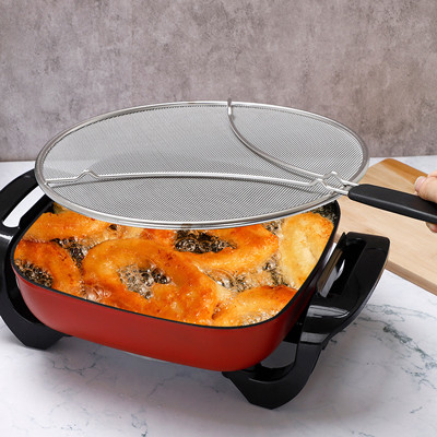 Silbernes Edelstahl-Spritzsieb für das Braten von Pan Bulk Kitchen Supplies