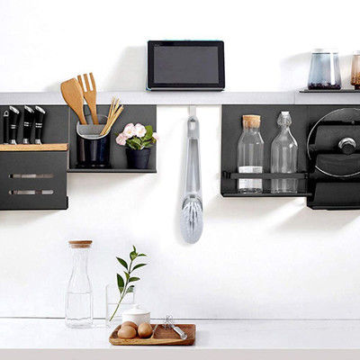 Spülbecken-Topf Pan Scrubbing Gray Plastic Dish bürsten mit Seifenspender