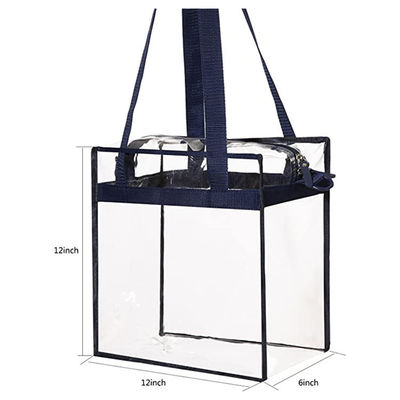 Plastik-Tote Bag With Zipper Closure transparent