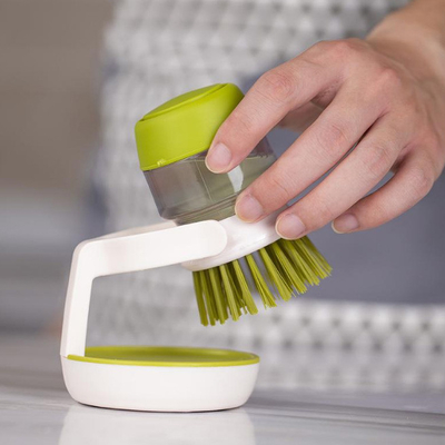 Spülmaschine Cleaning Brush mit Tropfschale für Küchen-Teller-Seifenspender