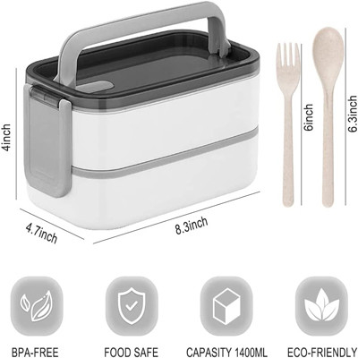 Mehrfarbige Bento-Box mit großem Fassungsvermögen für Erwachsene zum Mittagessen