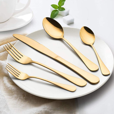 Besteck Küchenhelfer Gold Besteckset Edelstahl