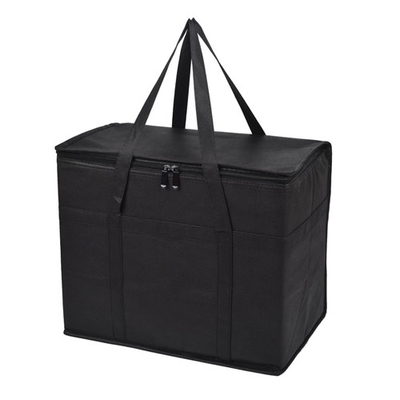 Schwarze wiederverwendbare Isoliereinkauf-Taschen für Nahrungsmitteltransport-Speicher