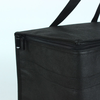 Schwarze wiederverwendbare Isoliereinkauf-Taschen für Nahrungsmitteltransport-Speicher