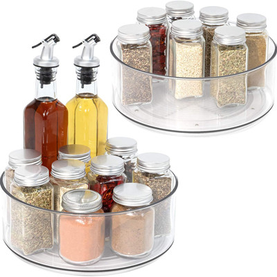 Runder klarer drehender Drehscheiben-Speicher-Plastikorganisator For Kitchen