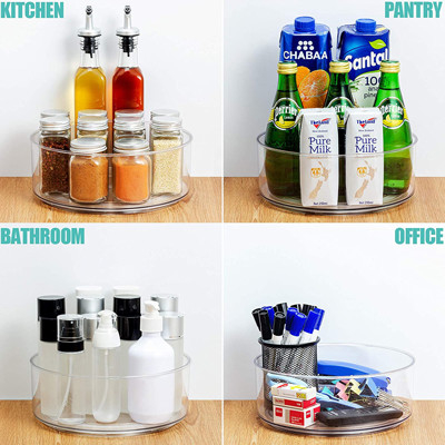Runder klarer drehender Drehscheiben-Speicher-Plastikorganisator For Kitchen