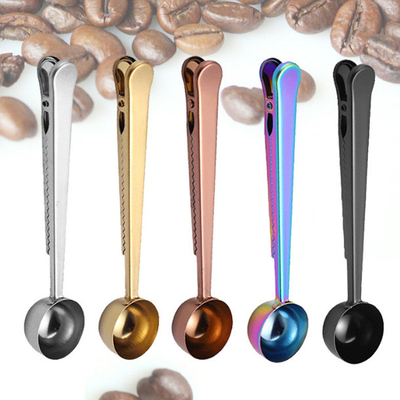 Edelstahl-Messlöffel mit Kaffee-Taschen-Clip