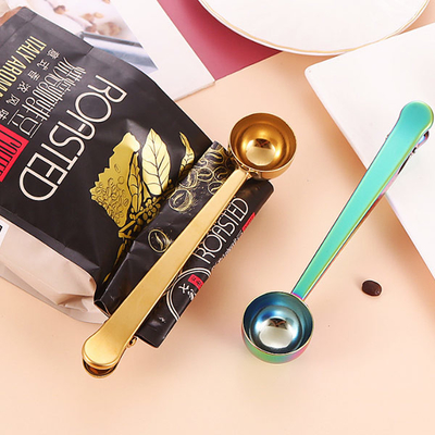 Edelstahl-Messlöffel mit Kaffee-Taschen-Clip