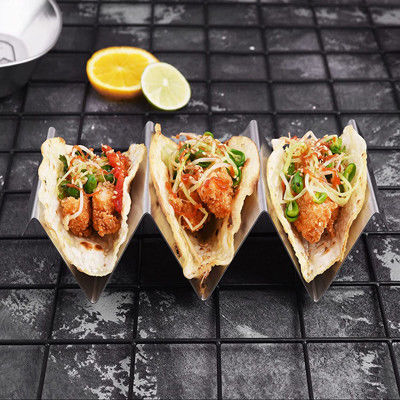Splitter-Edelstahl-Taco-Halter sind Küchen-Versorgungen sperrig