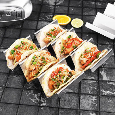 Splitter-Edelstahl-Taco-Halter sind Küchen-Versorgungen sperrig