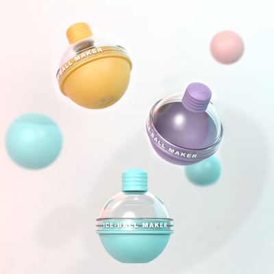 Glühlampe-Kreis-Bereich-Eis-Würfel-Behälter-Silikon-Eis-Ball-Form 100ml