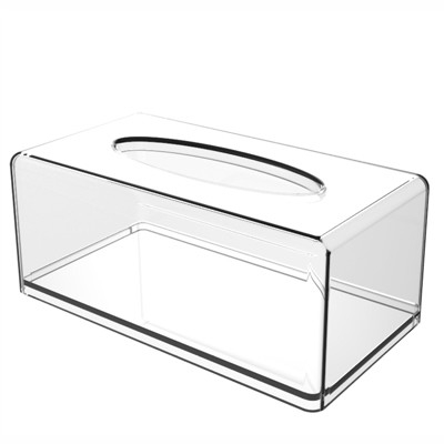 Rechteckiger klarer Acrylgewebe-Kasten für Badezimmer-Gesichtsserviette