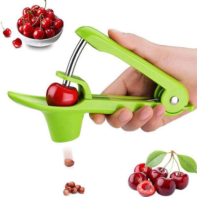 Olive Seed Cherry Pitter Remover-Werkzeug mit Nahrungsmittelgrad-Silikon-Schale