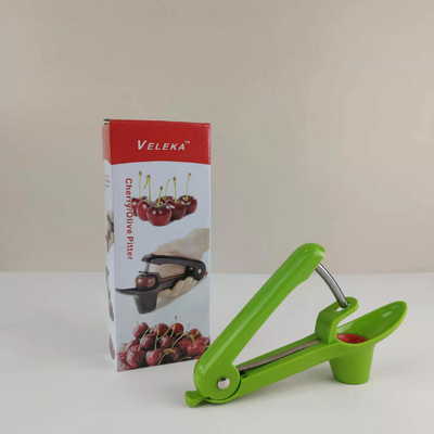 Olive Seed Cherry Pitter Remover-Werkzeug mit Nahrungsmittelgrad-Silikon-Schale