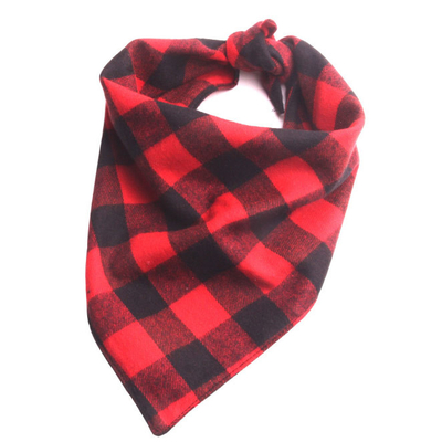 Kleine mittelgroße Hundewelpen-Büffel-Plaid-Hundbandana-Baumwolle 100%