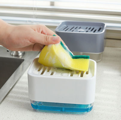 Seifenspender-Pumpen-Kasten-Küche Countertop-Schwamm-Transportgestell Soap Pump Dispenser