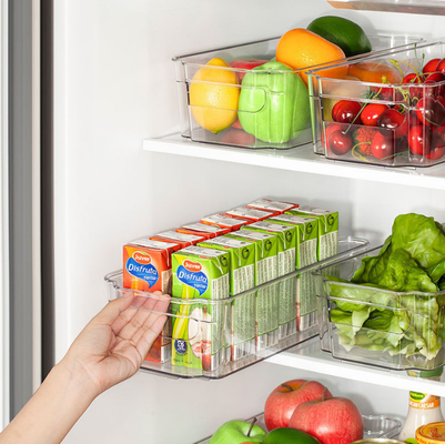 BPA-freie klare Plastikkühlschrank-Magazin-Behälter 6pcs