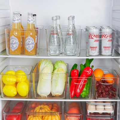 BPA-freie klare Plastikkühlschrank-Magazin-Behälter 6pcs