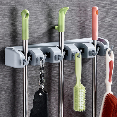 5 Haken-Wand-Berg-Besen-Halter 447g des Positions-Reinigungswerkzeughalter-6