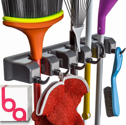 5 Haken-Wand-Berg-Besen-Halter 447g des Positions-Reinigungswerkzeughalter-6