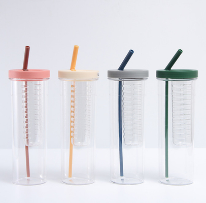 Plastikespresso-Schalen Soems 700ml mit Straw And Lid