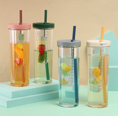 Plastikespresso-Schalen Soems 700ml mit Straw And Lid