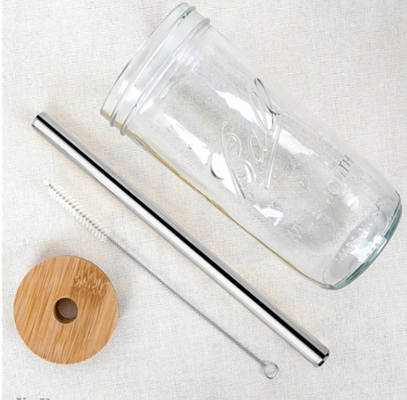 Tee-Schalen-wiederverwendbare breite Mason Mouth Smoothie Cups Mason-Glas-Trinkglas-Schalen der Blasen-500ml