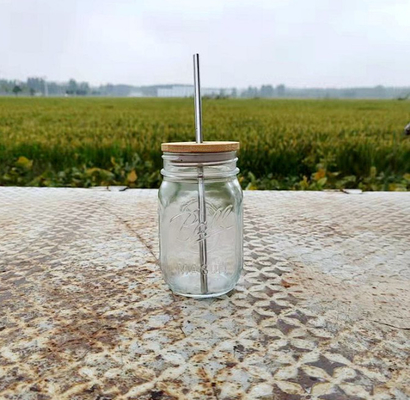 Tee-Schalen-wiederverwendbare breite Mason Mouth Smoothie Cups Mason-Glas-Trinkglas-Schalen der Blasen-500ml