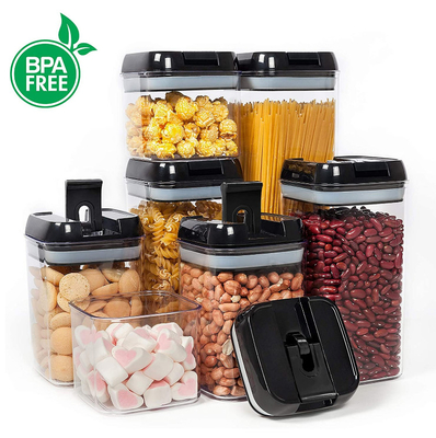 Haushalts-Vorratsbehälter Küche 7pcs BPA freier luftdichter mit einfachen Verschluss-Deckeln