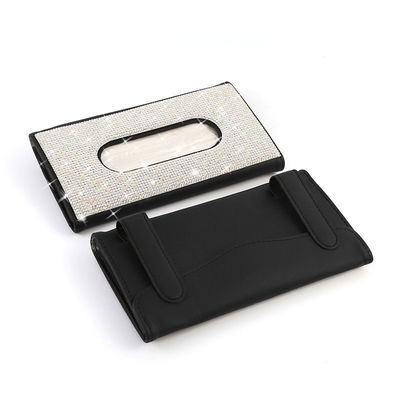 Auto-Masken-Gewebe-Kasten-Servietten-Halter Diamant PUs lederner für Auto