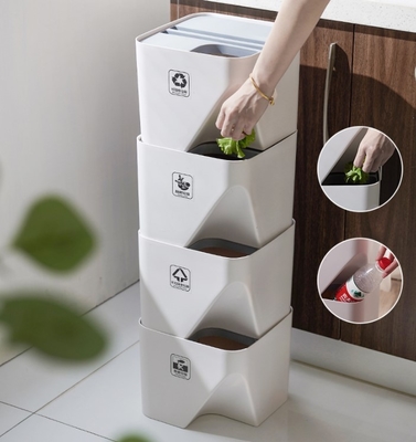 Trennbarer modularer Küchen-Mülleimer aus Kunststoff für Abfall