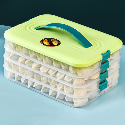 Mehrschichtiges Rechteck-Plastiknahrungsmittelhaushalts-Vorratsbehälter-Kasten für Mehlkloß