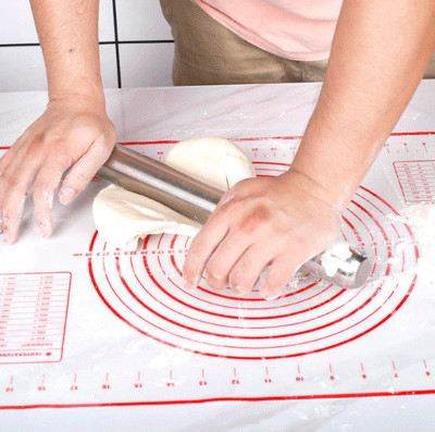 Silikon-Gebäck Mat Non Stick Baking Mats mit Maß-Teig-Rollen-Matte