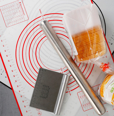Silikon-Gebäck Mat Non Stick Baking Mats mit Maß-Teig-Rollen-Matte