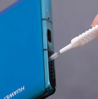 Haushaltsware-Duschkopf-Ausgang-Loch-Telefon-Kunststoffgriff Mini Cleaning Brush